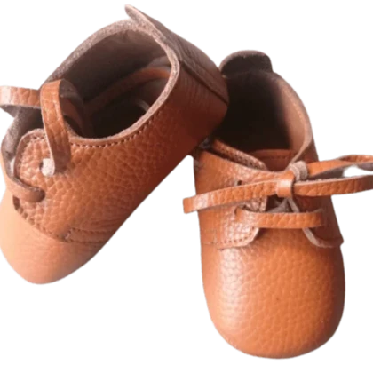Brown Lace-up First Walker
