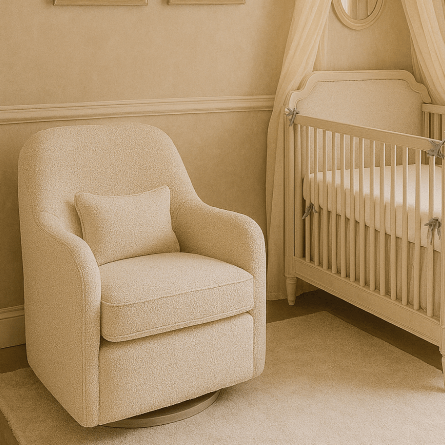amelie nursery glider chair roomshot
