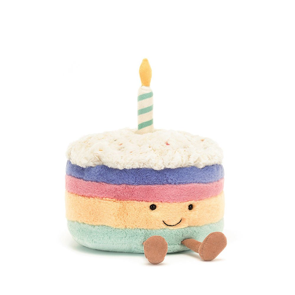 Amuseables Rainbow Birthday Cake Toy - The Baby Cot Shop, Chelsea