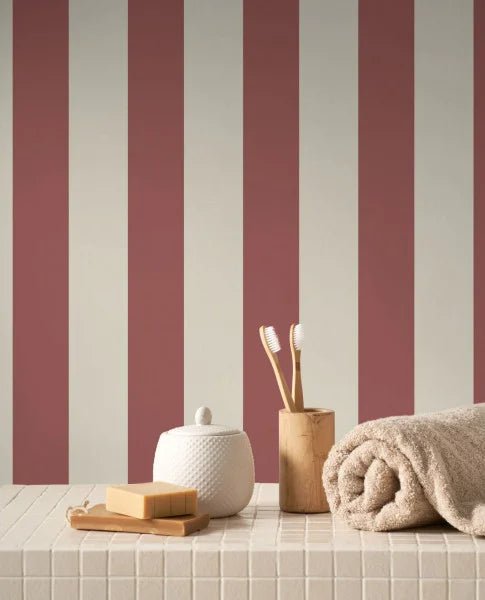Baltic Rayure Wallpaper by Casadeco - The Baby Cot Shop, Chelsea