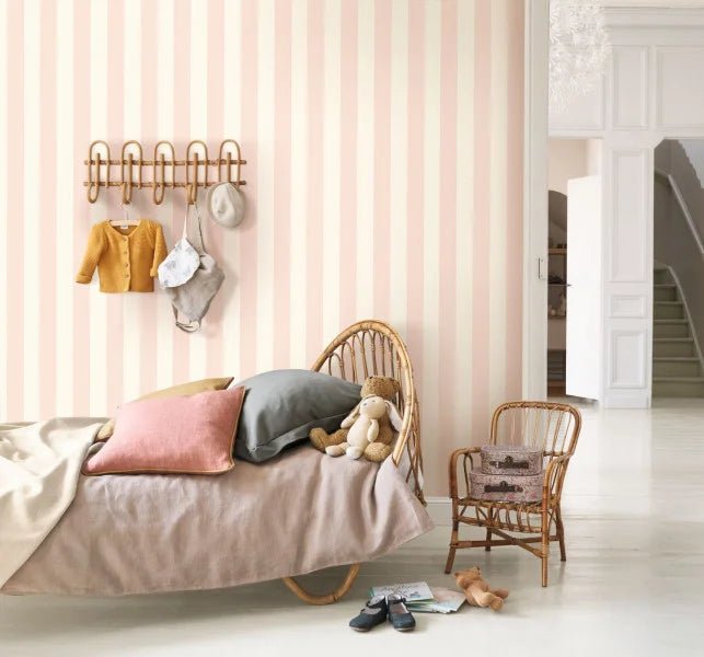 Baltic Rayure Wallpaper by Casadeco - The Baby Cot Shop, Chelsea