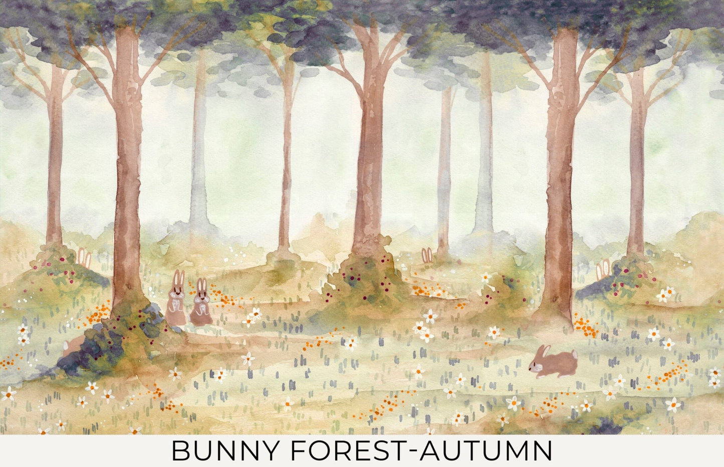 Bunny Forest Wallpaper - The Baby Cot Shop, Chelsea