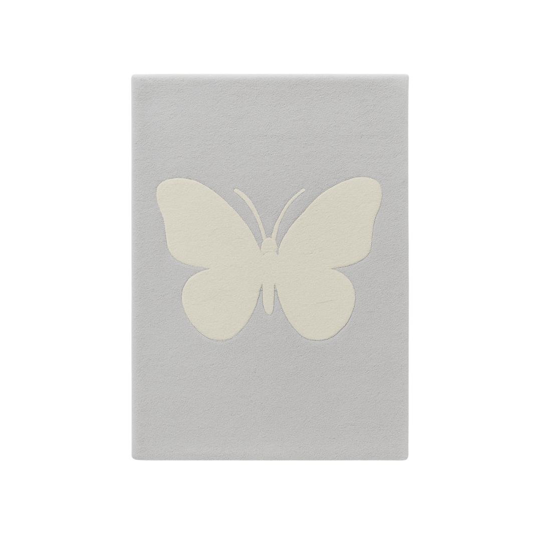 Butterfly Rug in Dove Grey - The Baby Cot Shop, Chelsea