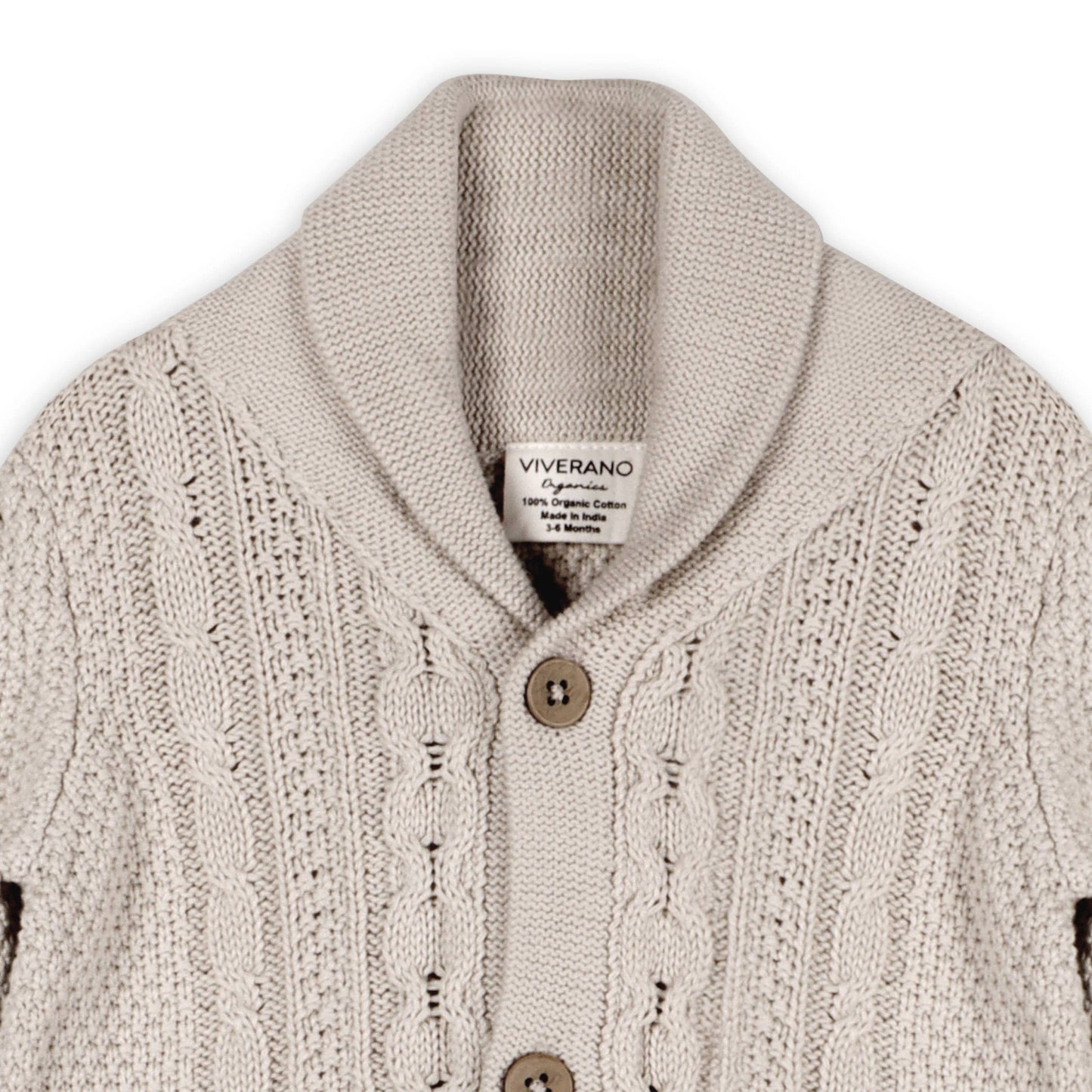 Cable Knit Organic Baby Cardigan - The Baby Cot Shop, Chelsea
