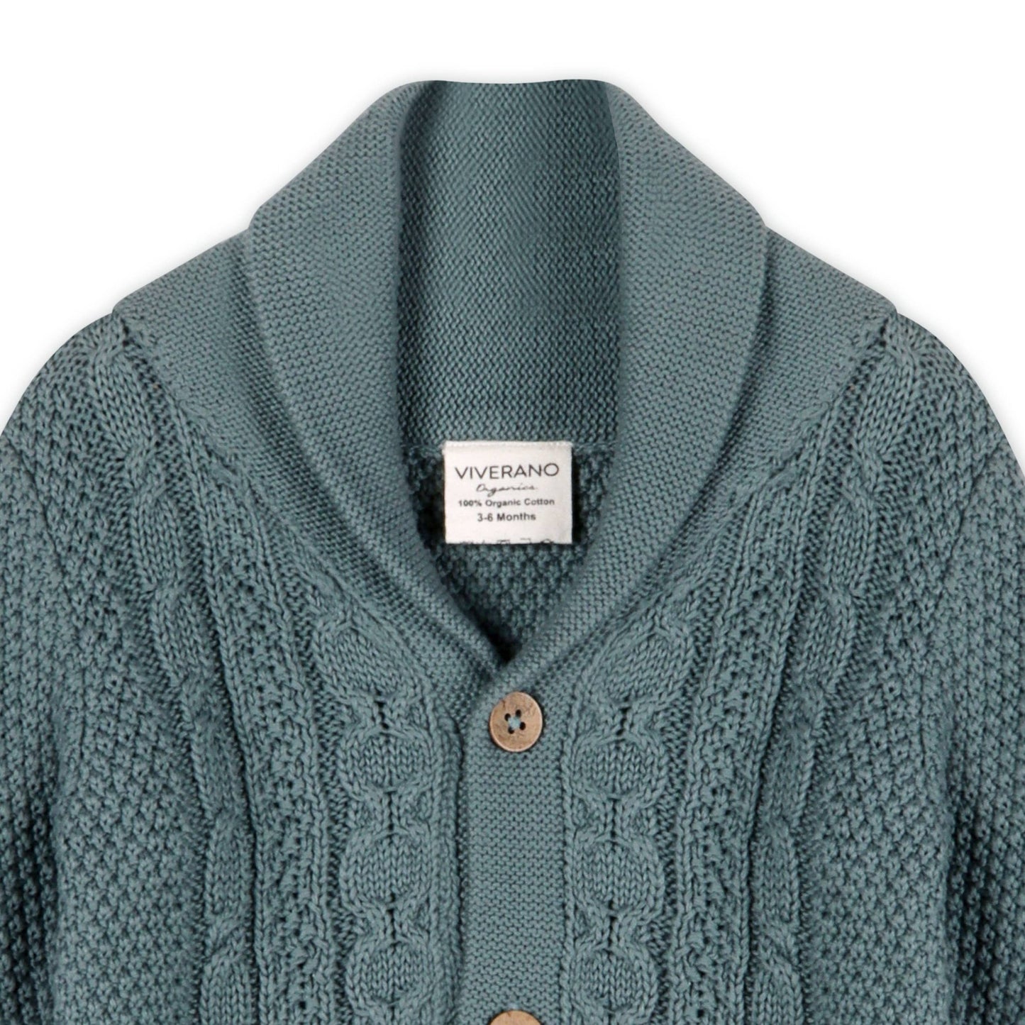 Cable Knit Organic Baby Cardigan - The Baby Cot Shop, Chelsea