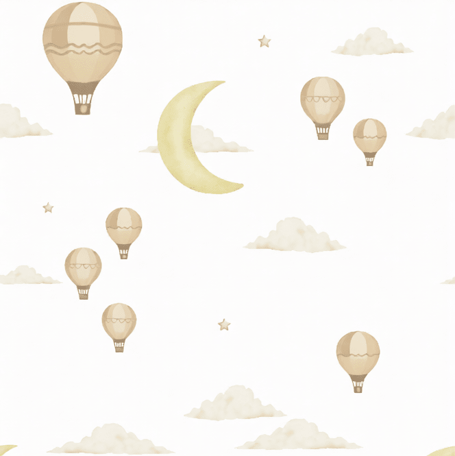 Celestial Voyage Wallpaper - Sunlit Haze - The Baby Cot Shop, Chelsea