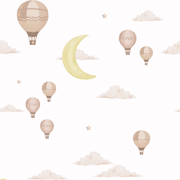Celestial Voyage Wallpaper - Sunlit Haze - The Baby Cot Shop, Chelsea