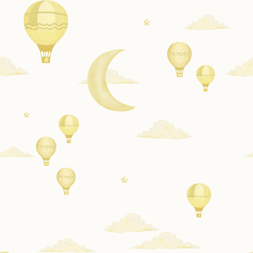 Celestial Voyage Wallpaper - Sunlit Haze - The Baby Cot Shop, Chelsea