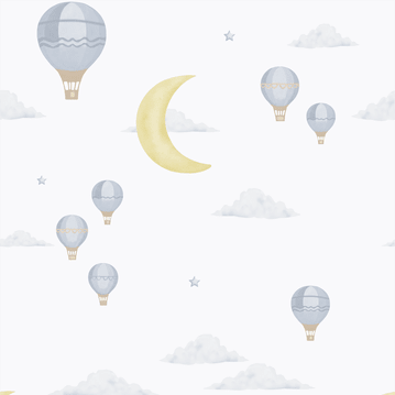 Celestial Voyage Wallpaper - Sunlit Haze - The Baby Cot Shop, Chelsea