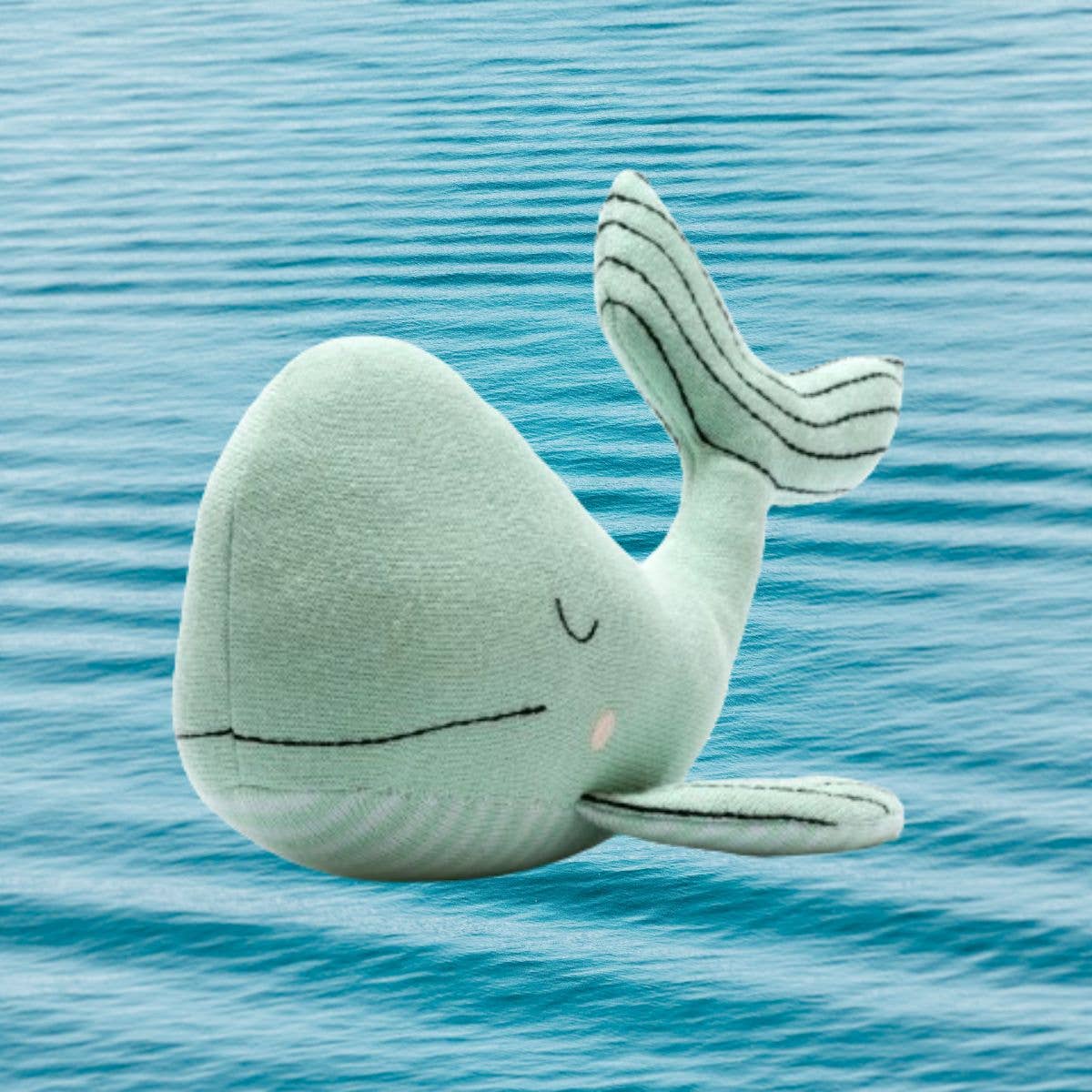 Closed Eyes Whale Soft Toy - The Baby Cot Shop, Chelsea