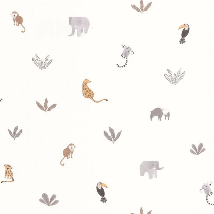 Companions Of The Jungle Wallpaper by Casadeco - The Baby Cot Shop, Chelsea
