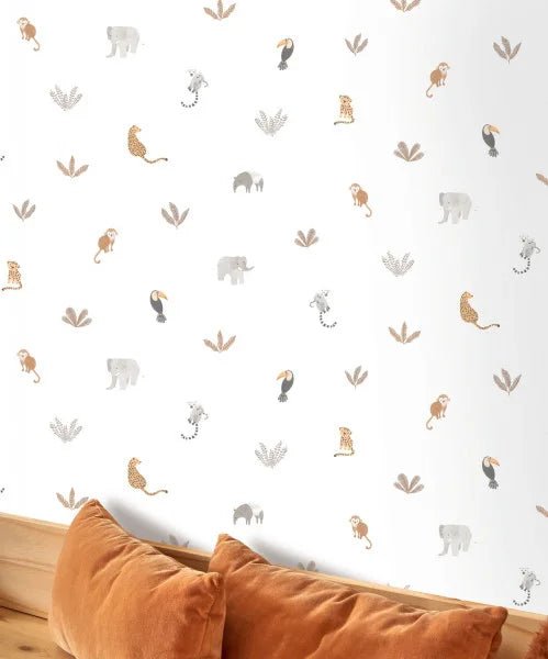 Companions Of The Jungle Wallpaper by Casadeco - The Baby Cot Shop, Chelsea