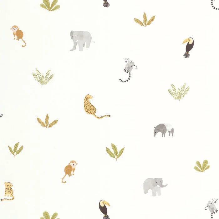 Companions Of The Jungle Wallpaper by Casadeco - The Baby Cot Shop, Chelsea