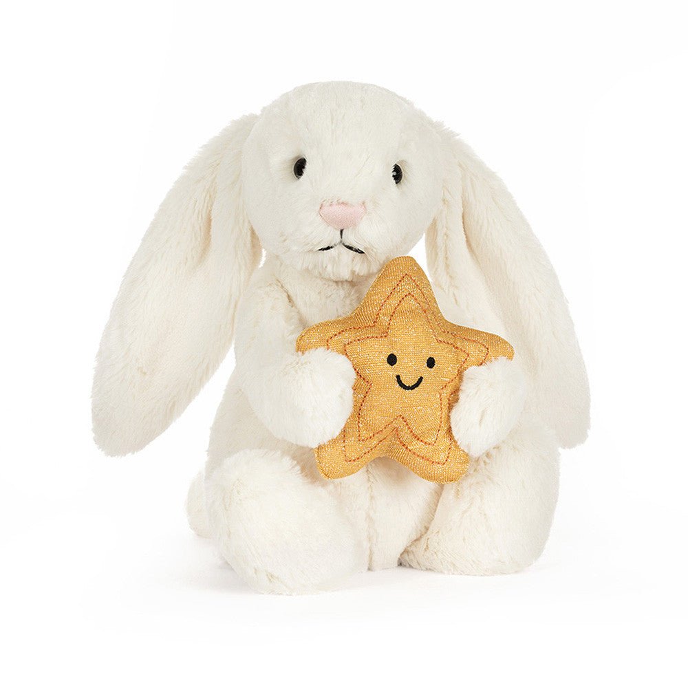 Cream Bunny with Star Toy - The Baby Cot Shop, Chelsea