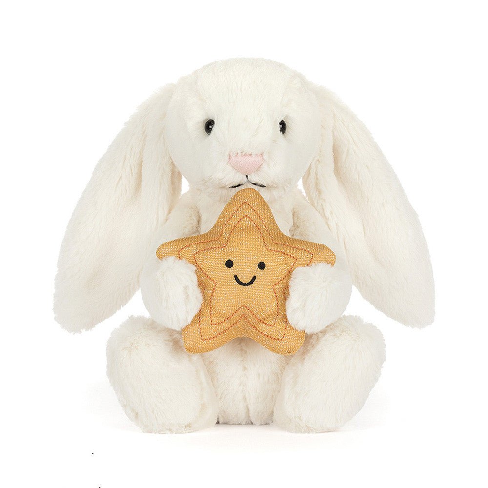 Cream Bunny with Star Toy - The Baby Cot Shop, Chelsea