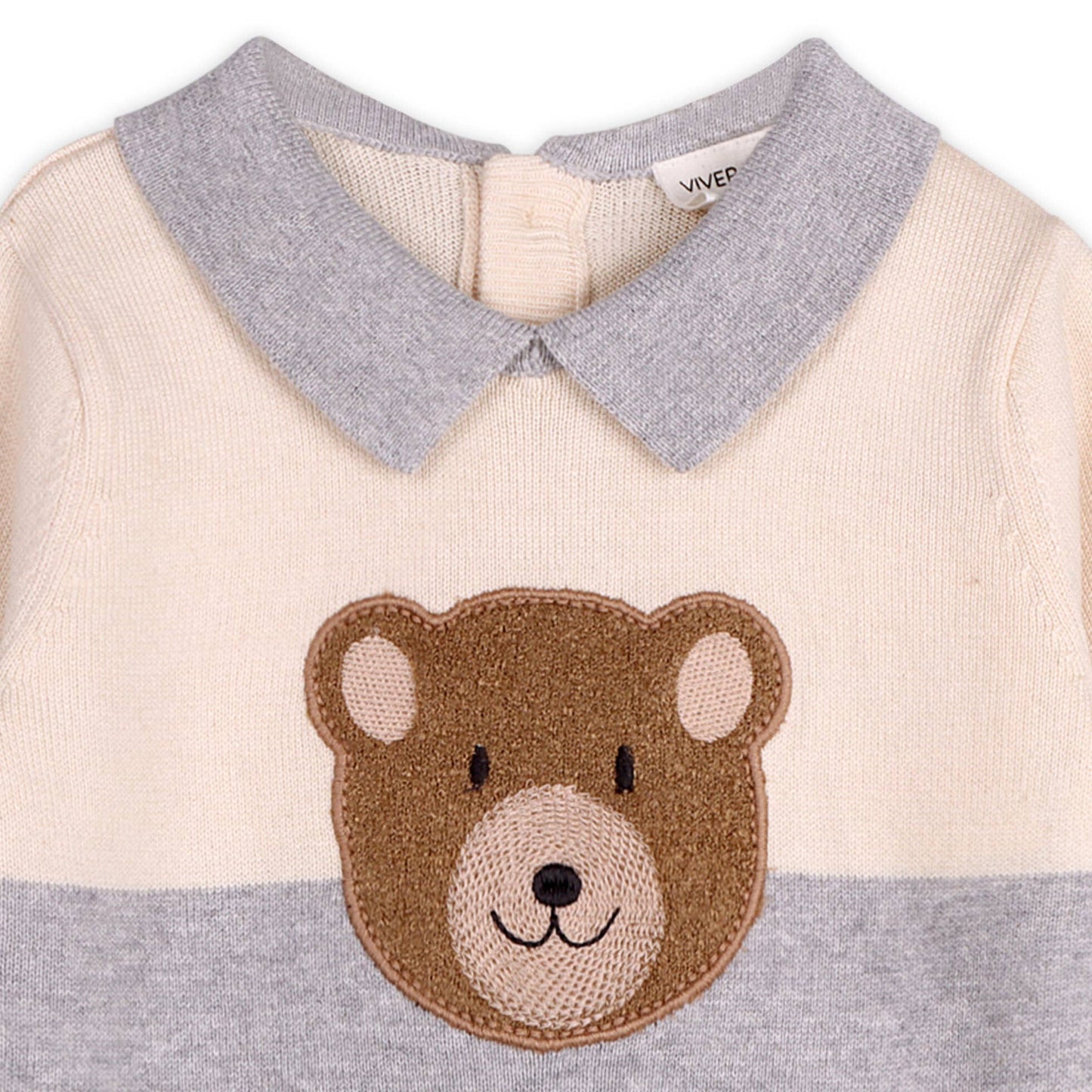 Cuddly Bear Applique Baby Sweater - The Baby Cot Shop, Chelsea