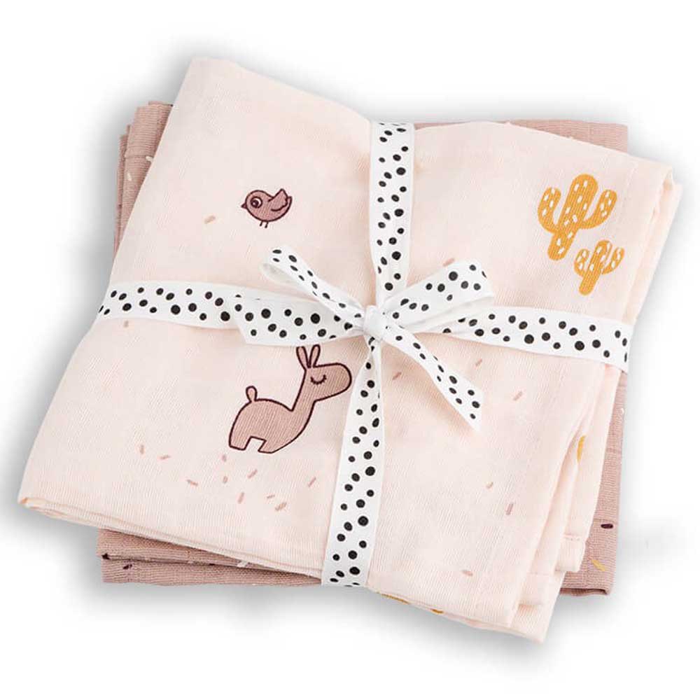 Swaddle 2 Pack Sea Pink - Gots Lalee