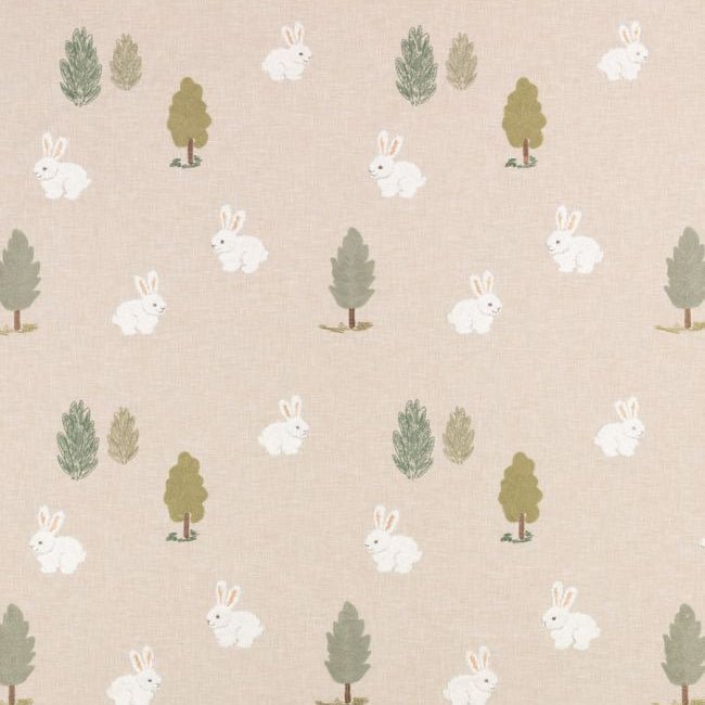 Fluffy Bunnies Fabric - The Baby Cot Shop, Chelsea