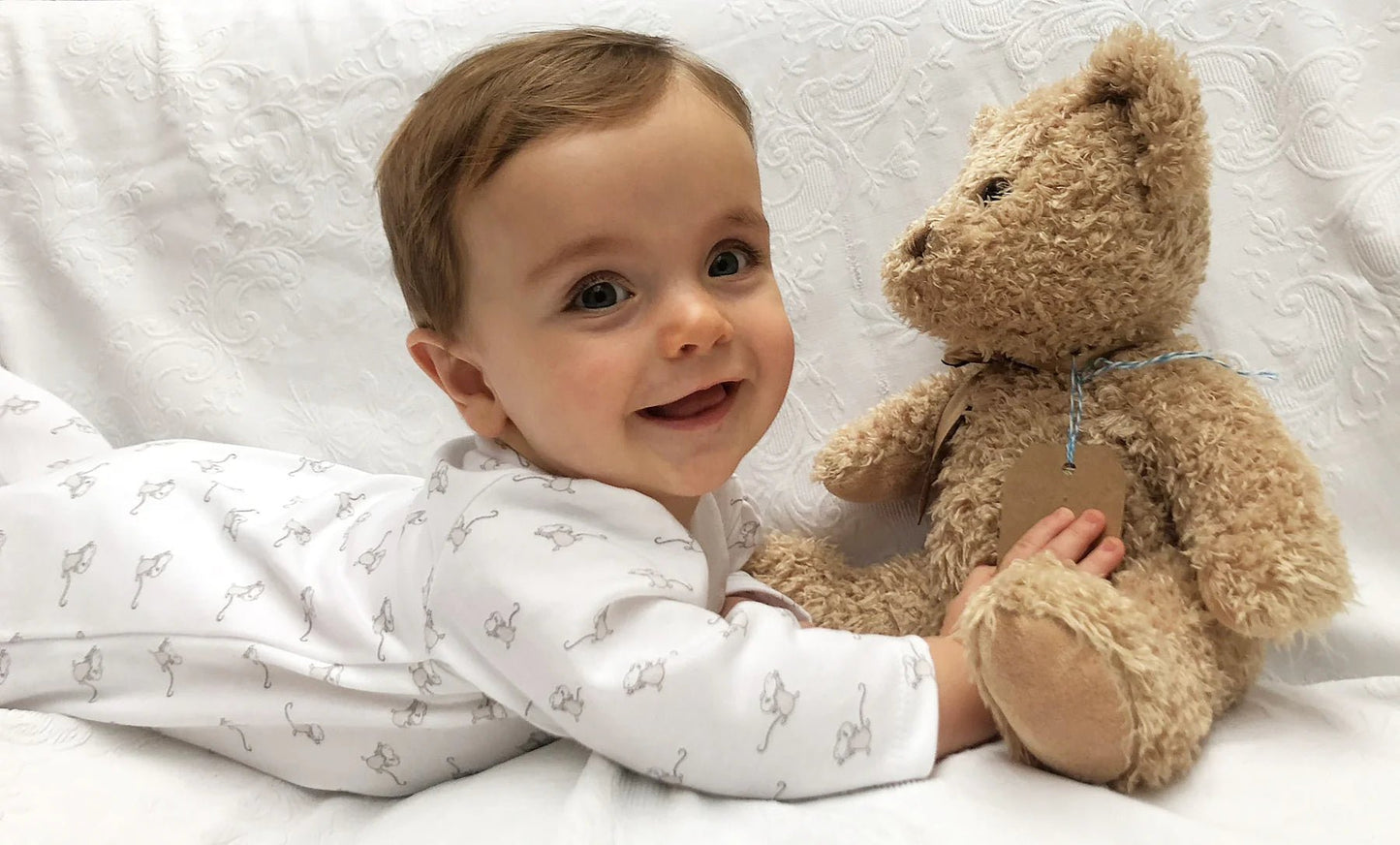 Grey Mouse Cotton Onesie by Magnet Mouse - The Baby Cot Shop, Chelsea