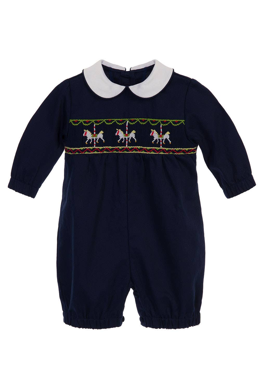 Horse Carousel Smocked Romper - The Baby Cot Shop, Chelsea