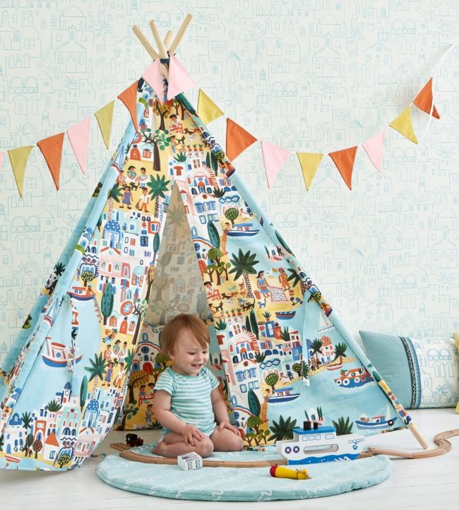 Island Hopping Fabric - The Baby Cot Shop, Chelsea