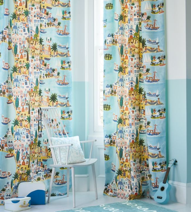 Island Hopping Fabric - The Baby Cot Shop, Chelsea