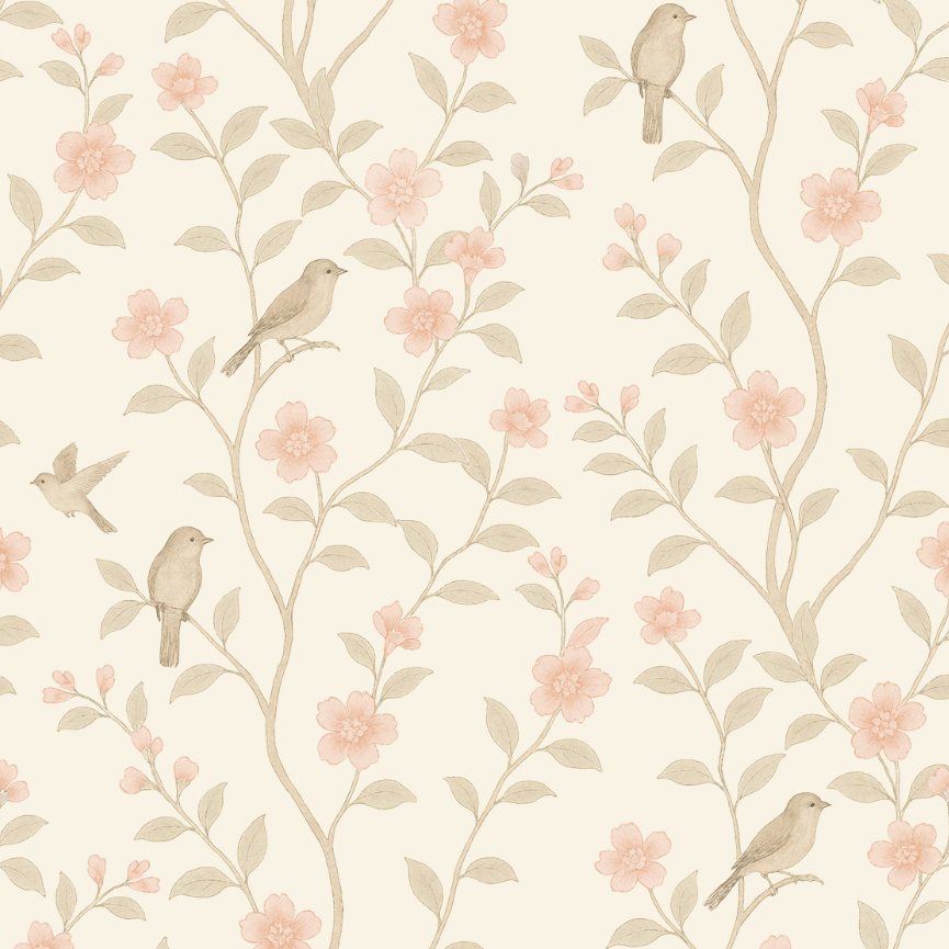 Kew Serenade Wallpaper - Lilac - The Baby Cot Shop, Chelsea