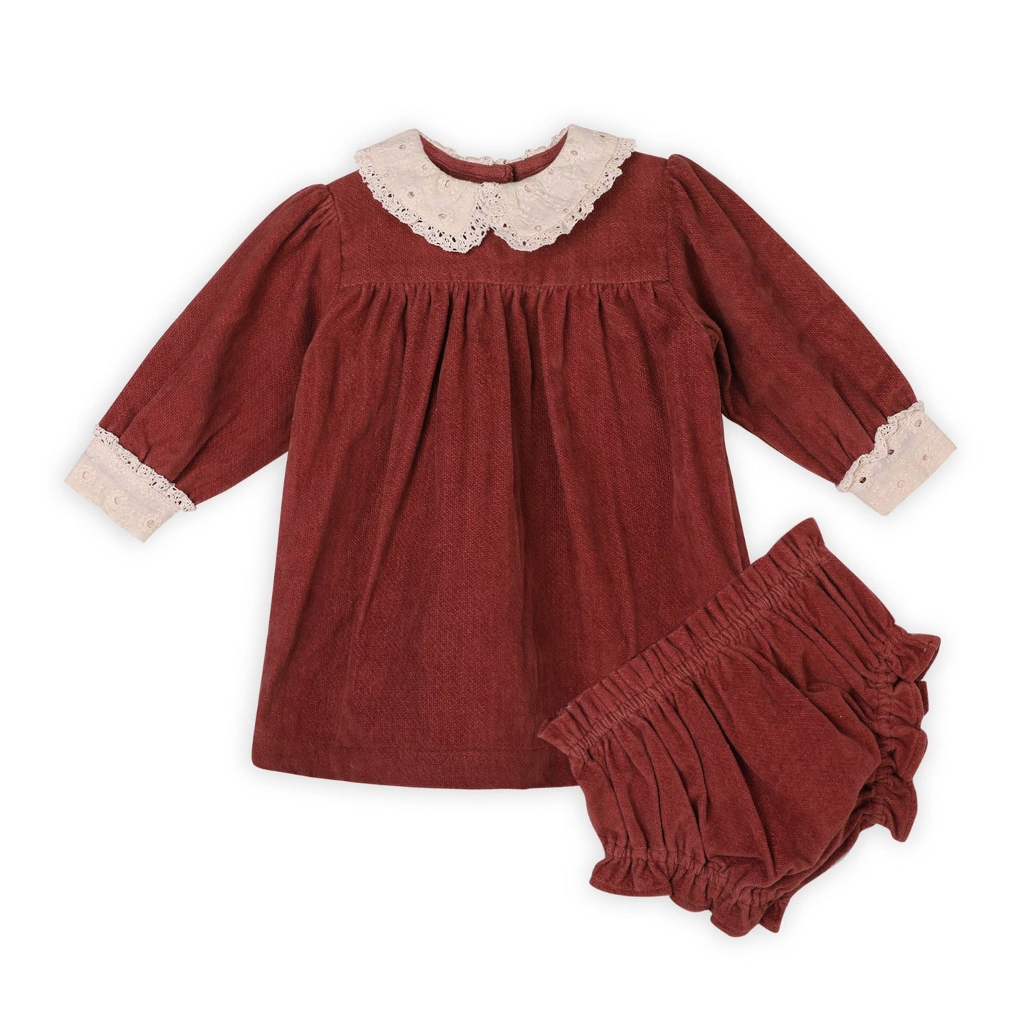 Lace Collar Baby Girl Dress & Bloomer Set - The Baby Cot Shop, Chelsea