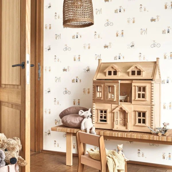 Neighbors Of The Village Wallpaper by Casadeco - The Baby Cot Shop, Chelsea