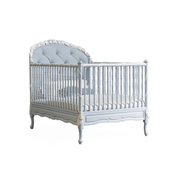 Notte Small Blue Cot by Savio Firmino - The Baby Cot Shop, Chelsea