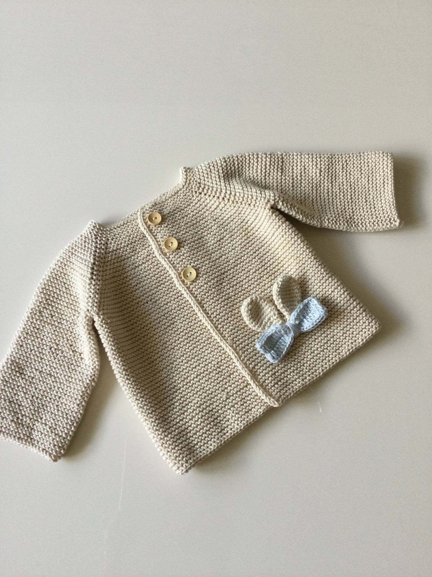Organic Cotton Bunny Cardigan - The Baby Cot Shop, Chelsea