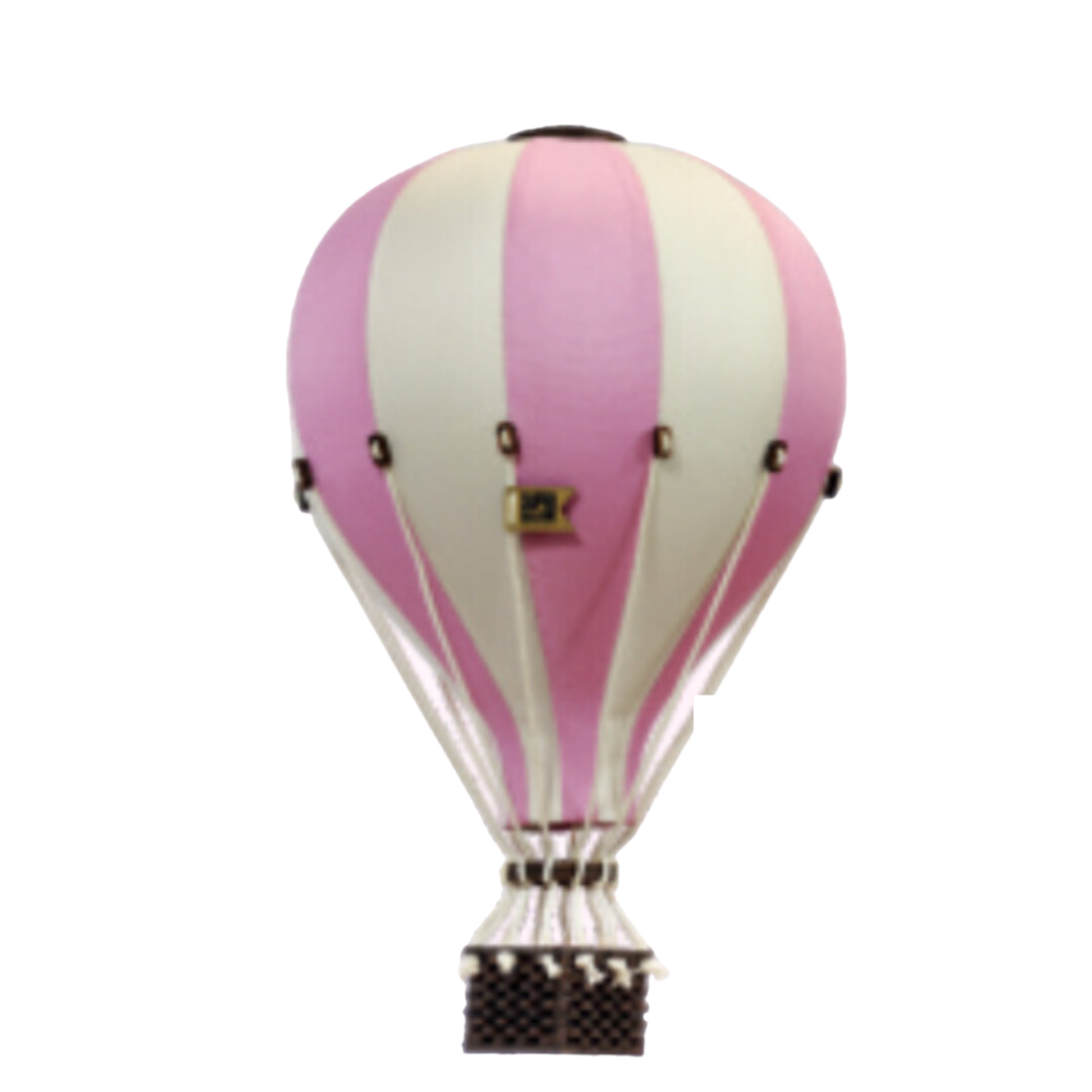 Pink and Beige Decorative Hot Air Balloon