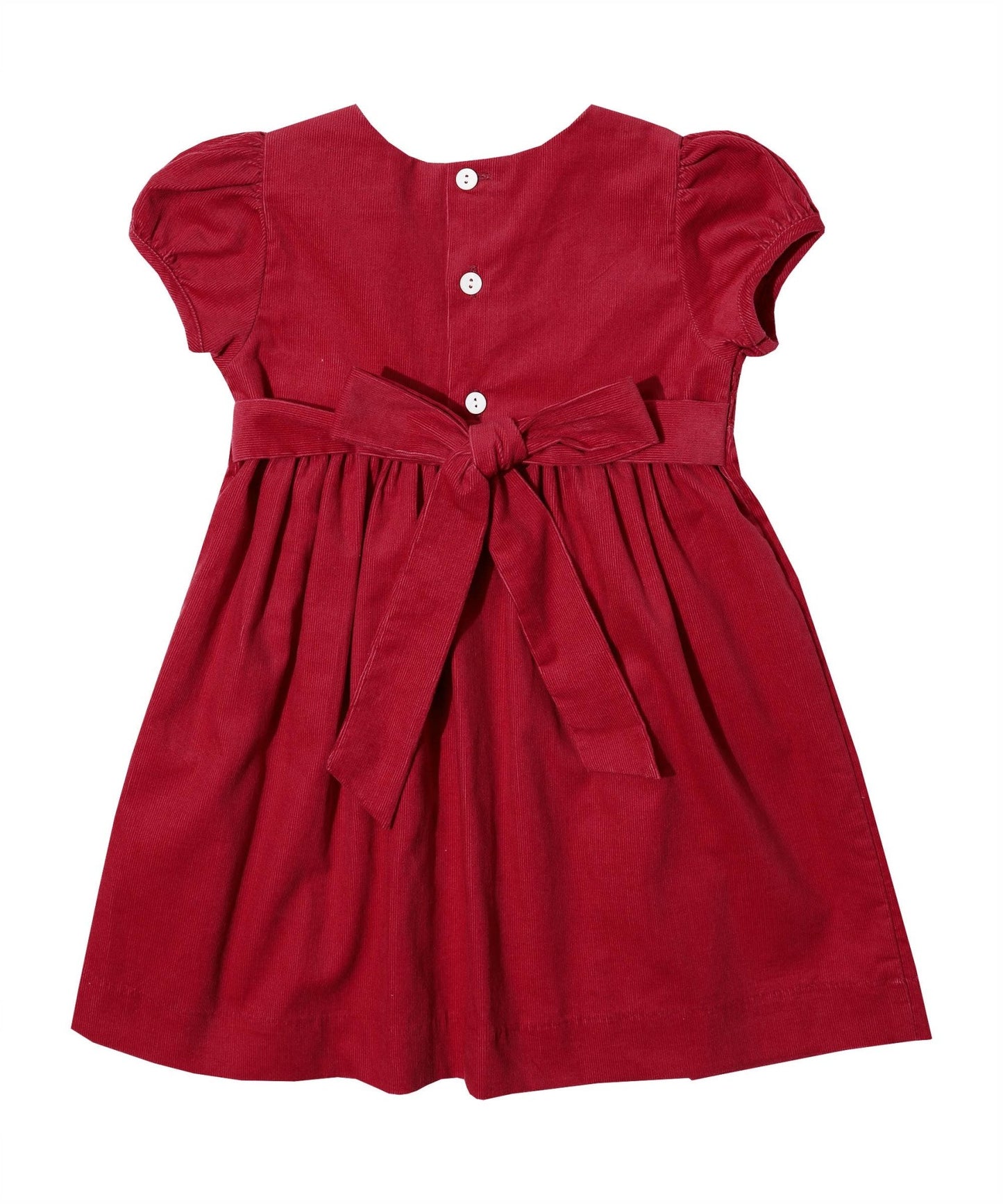 Red Smocked Corduroy Dress - The Baby Cot Shop, Chelsea