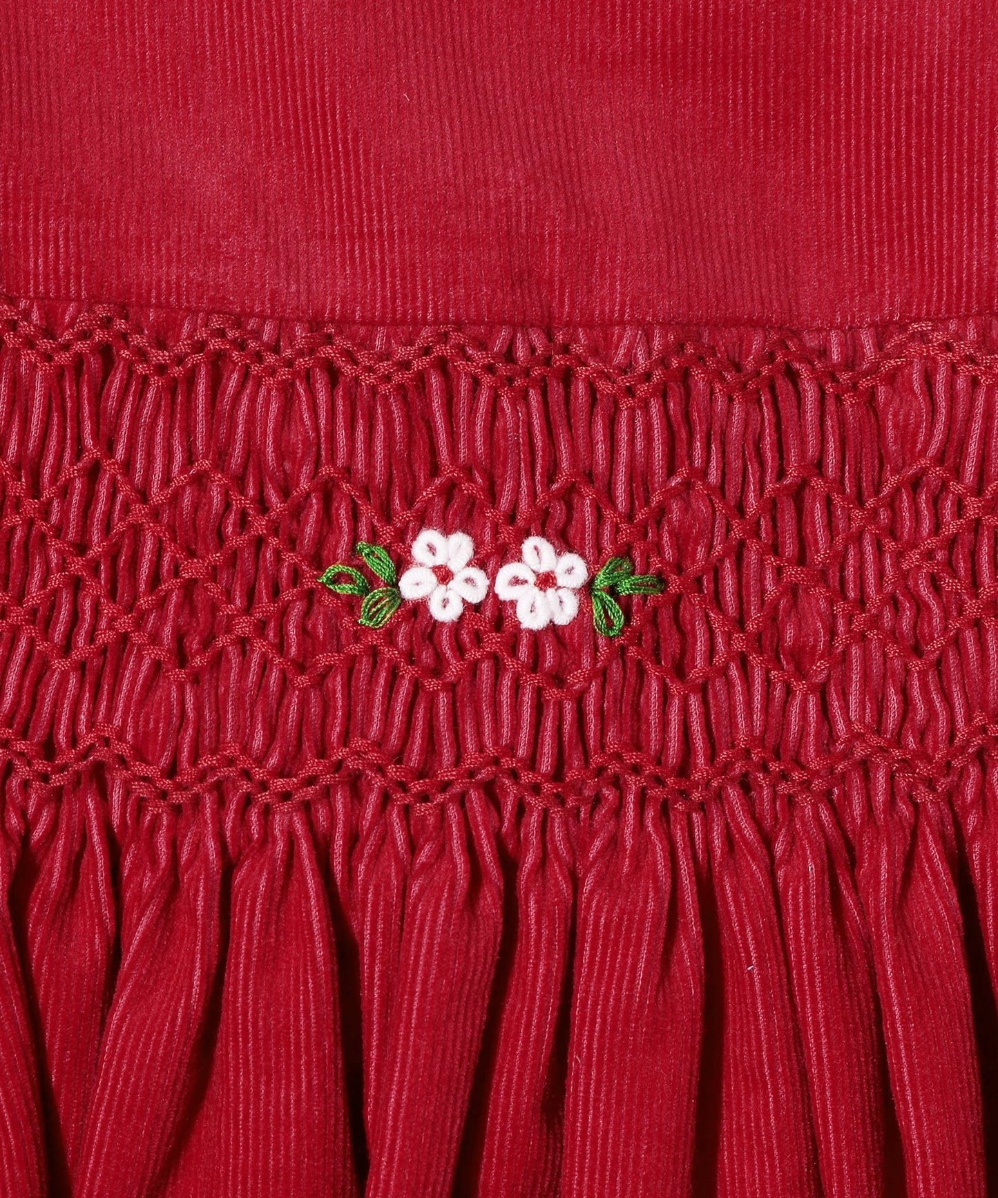 Red Smocked Corduroy Dress - The Baby Cot Shop, Chelsea