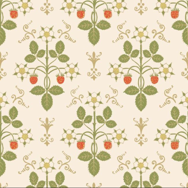 Strawberry Wallpaper - The Baby Cot Shop, Chelsea