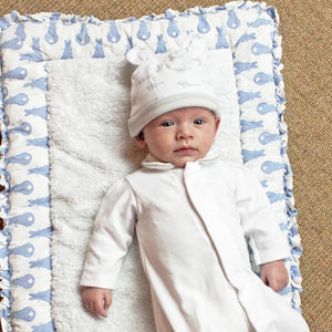 Grey Newborn Baby Hat with Ears