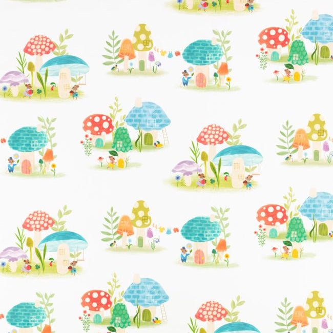 Toadstool Town Fabric - The Baby Cot Shop, Chelsea