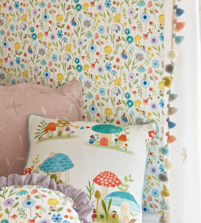 Toadstool Town Fabric - The Baby Cot Shop, Chelsea