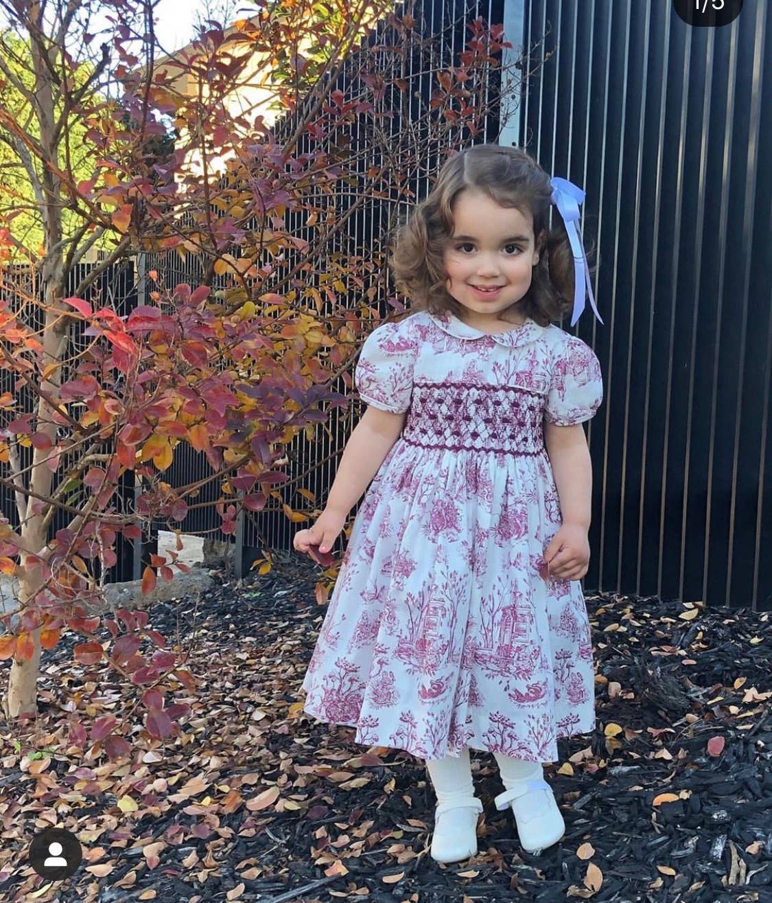 Toile de Jouy Smocked Dress - The Baby Cot Shop, Chelsea