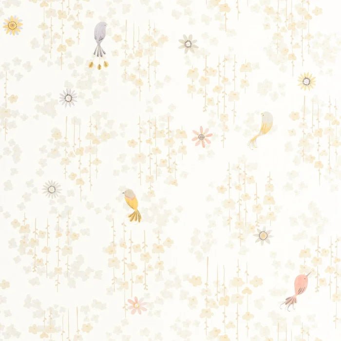 Tropical Birds Wallpaper by Casadeco - The Baby Cot Shop, Chelsea