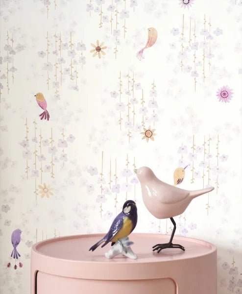 Tropical Birds Wallpaper by Casadeco - The Baby Cot Shop, Chelsea