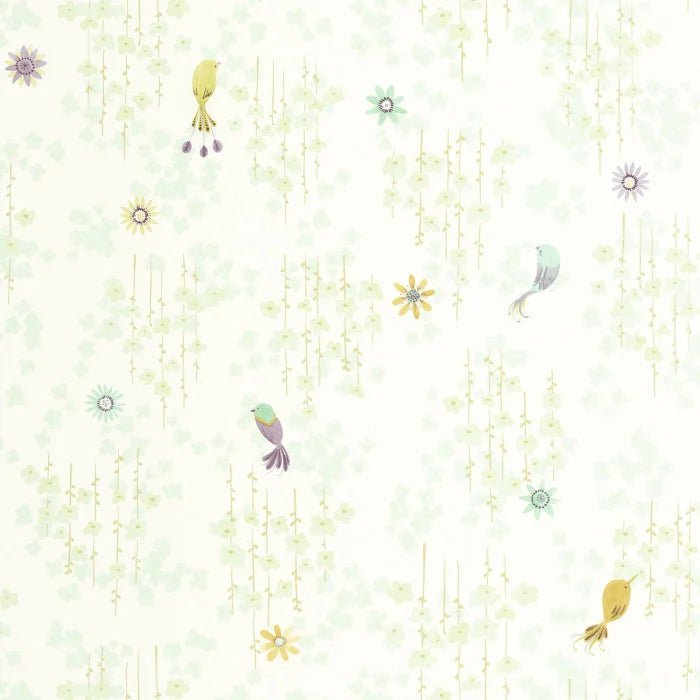 Tropical Birds Wallpaper by Casadeco - The Baby Cot Shop, Chelsea