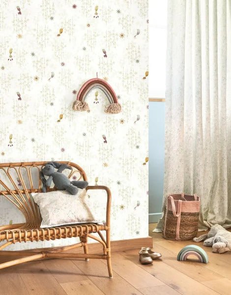 Tropical Birds Wallpaper by Casadeco - The Baby Cot Shop, Chelsea