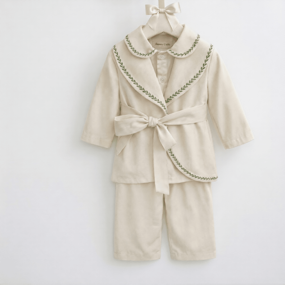 Windsor Pyjamas Set - Green - The Baby Cot Shop, Chelsea