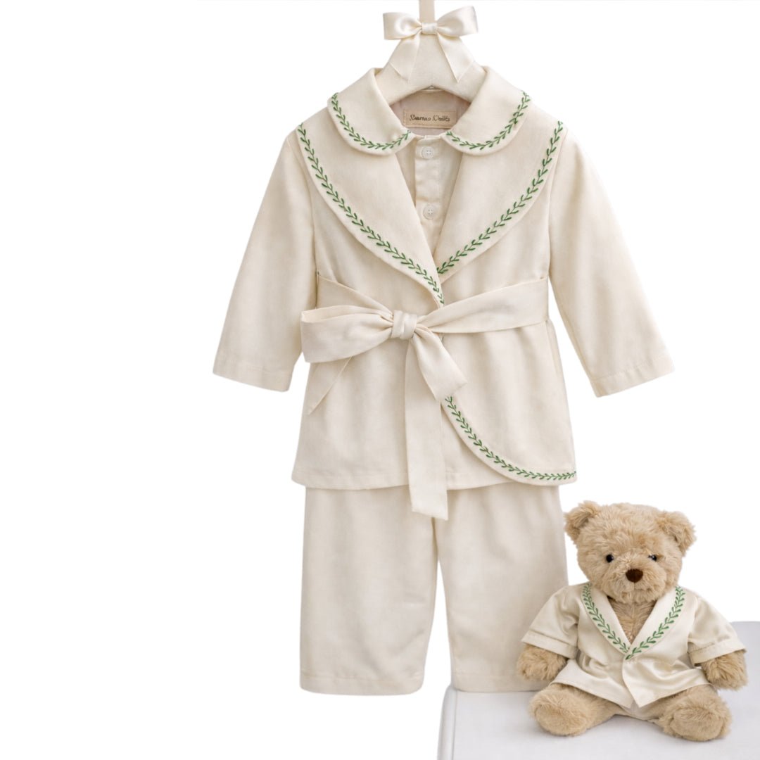 Windsor Pyjamas Set - Green - The Baby Cot Shop, Chelsea