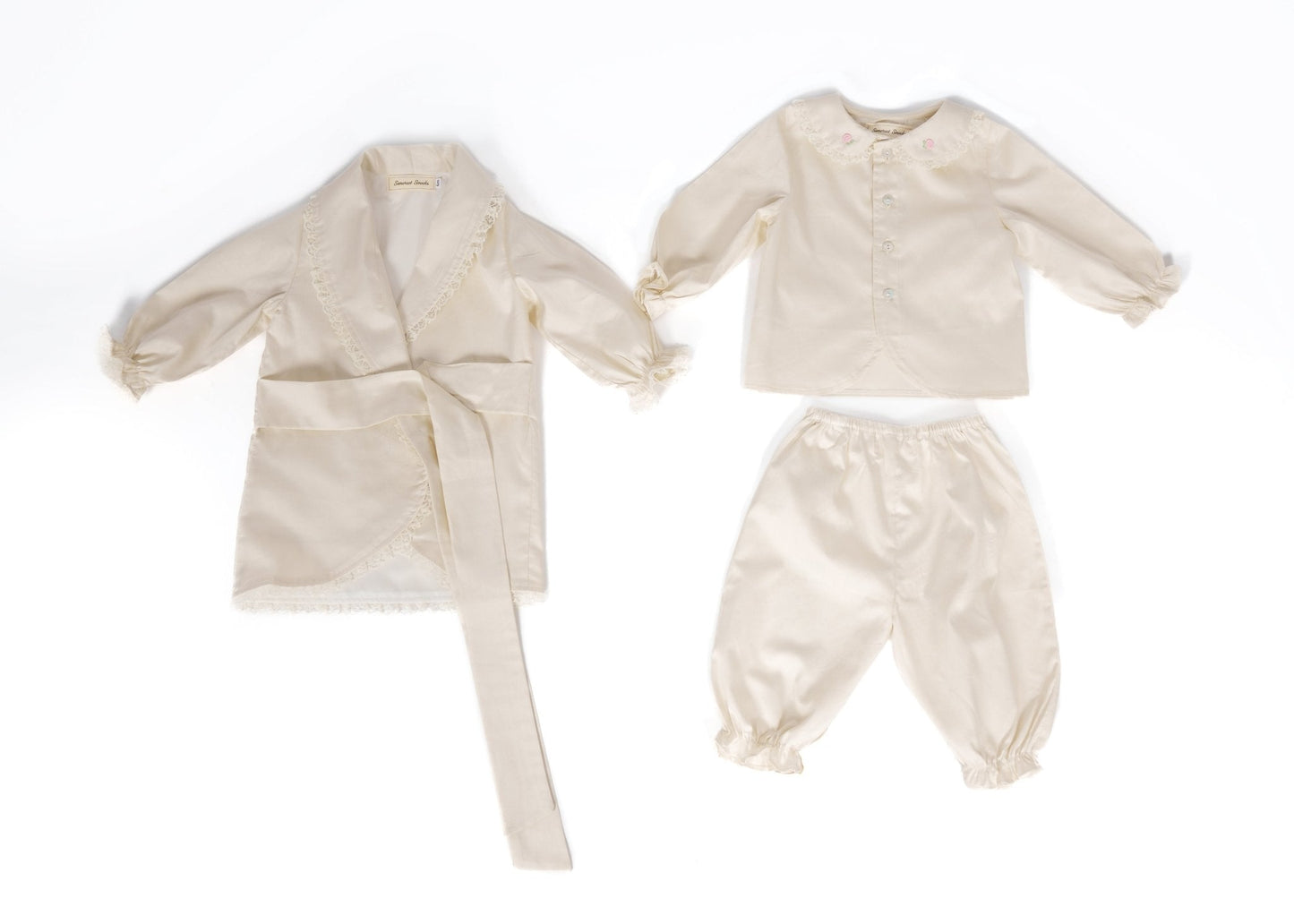 Windsor Pyjamas Set - Ivory - The Baby Cot Shop, Chelsea