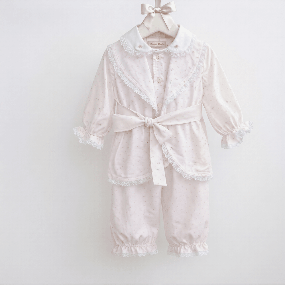 Windsor Pyjamas Set - Pink Polka Dot - The Baby Cot Shop, Chelsea