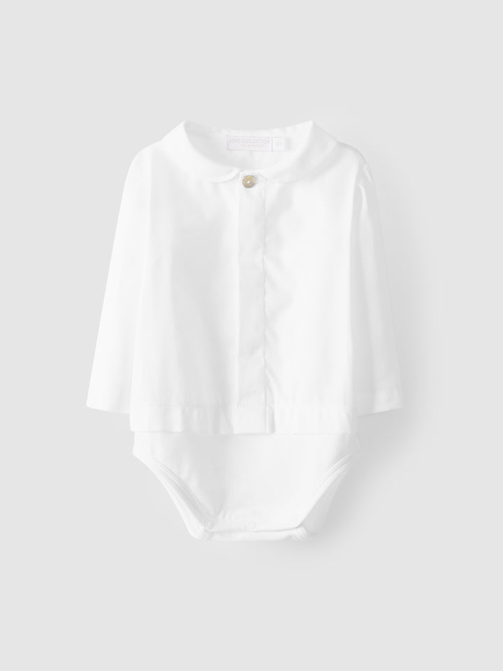 Bodysuit Prince Charlie collar |  Luxury Baby Gifts