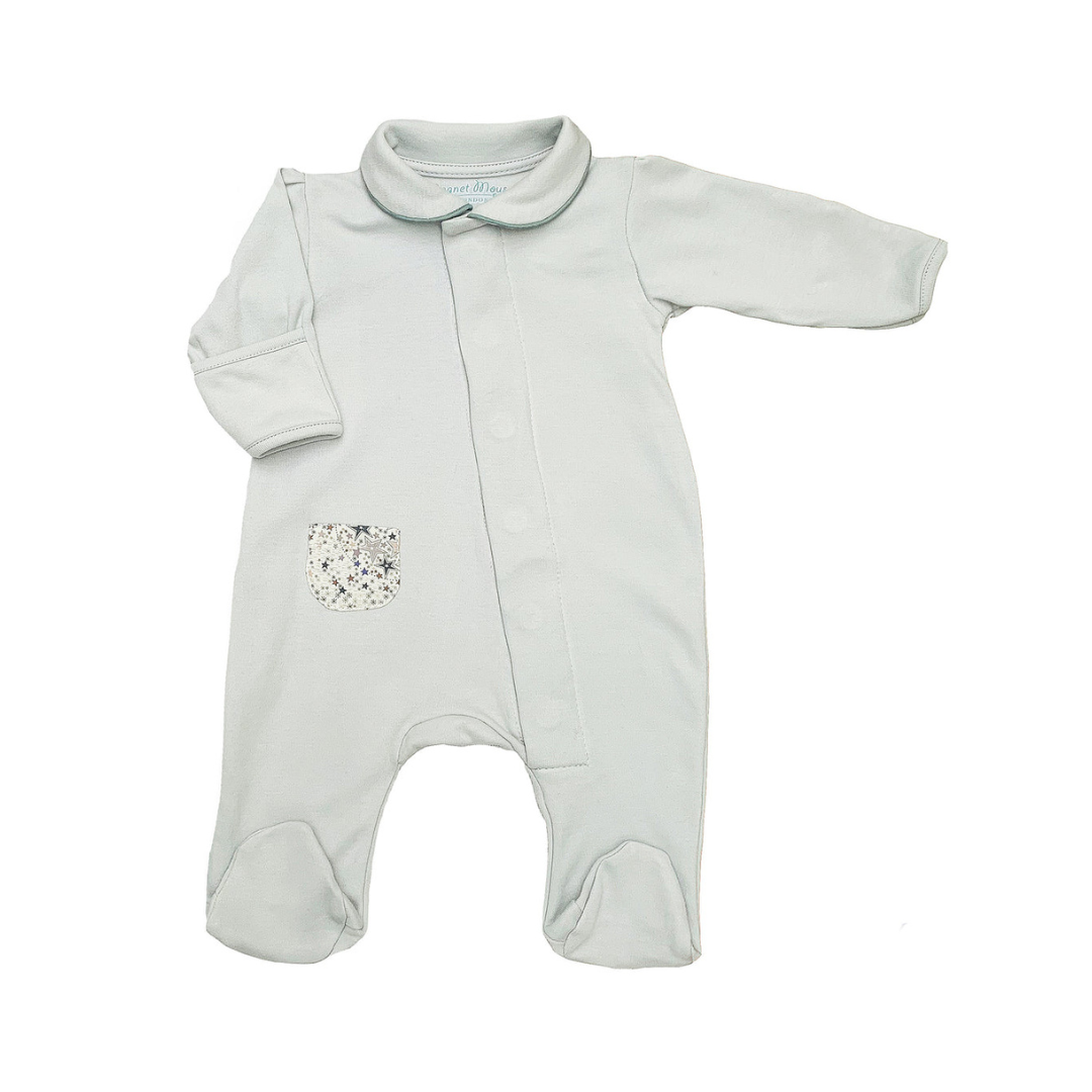 Onesie with Liberty Stars Pocket by Magnet Mouse