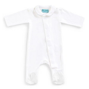 Pure White Cotton Onesie by Magnet Mouse